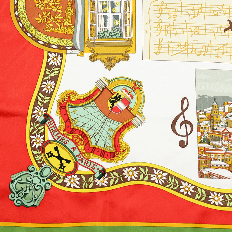 Hermes Scarf "Salzburg" by Loic Dubigeon 90cm Silk | Carre Foulard