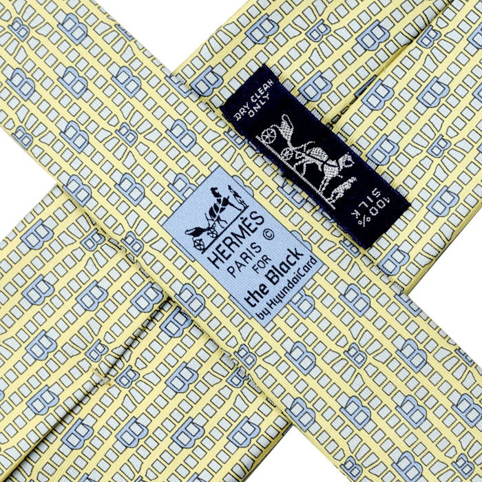 Hermes Men's Silk Limited Edition Tie for "the Black" Pattern 5463 | Necktie Cravate