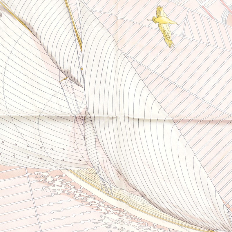 HERMES SCARF Silk "Tuiga" by Dominik Jarlegant 90cm Carre 100% Auth