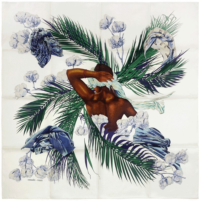 Hermes Scarf "Turbans des Reines" by Michelle Szabo 90cm Silk | Carre Foulard