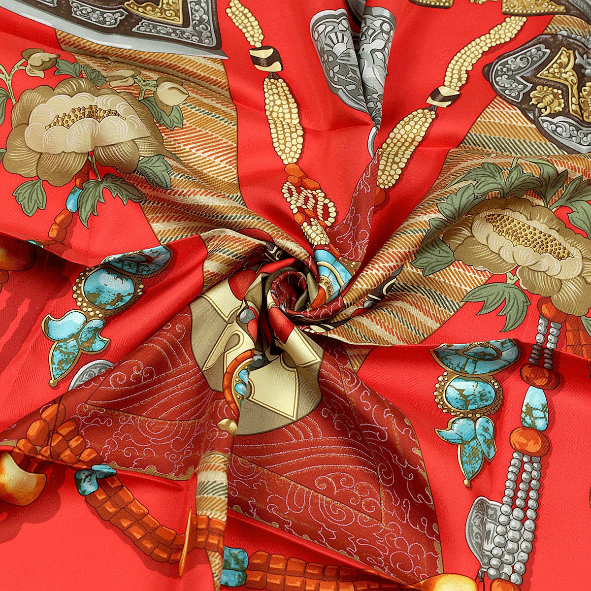 Hermes Scarf "Tibet" by Caty Latham 90cm Silk | Carre Foulard