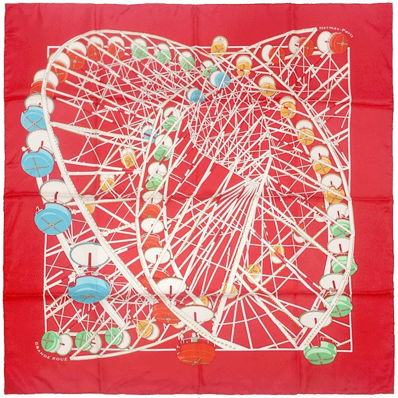 Hermes Scarf "Grande Roue" by Dimitri Rybaltchenko 90cm Silk | Carre Foulard