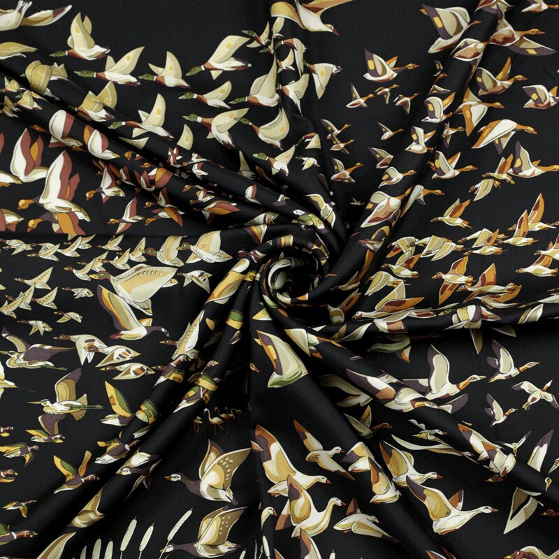 Hermes Scarf "Libres Comme l'Air" by Annie Faivre 90cm Silk | Carre Foulard