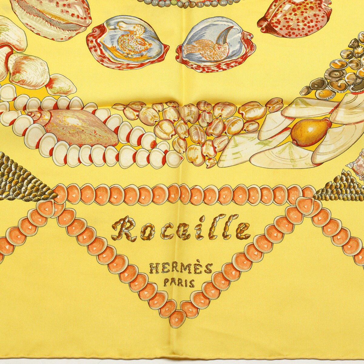 Hermes Scarf "Rocaille" by Valerie Dawlat Dumoulin 90cm Silk