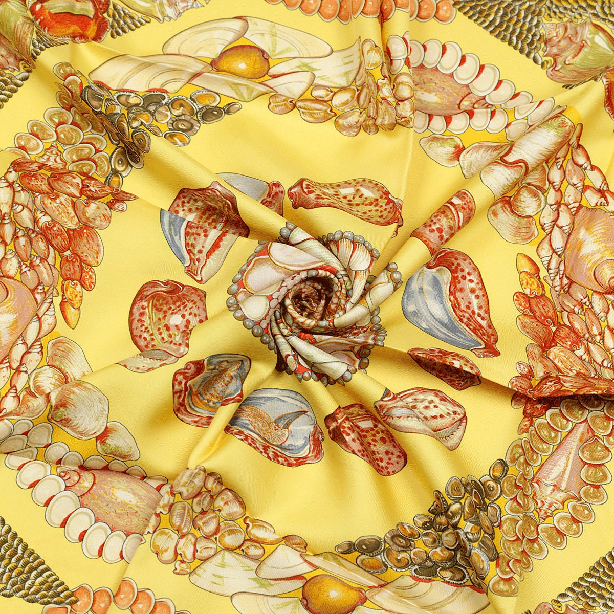 Hermes Scarf "Rocaille" by Valerie Dawlat Dumoulin 90cm Silk