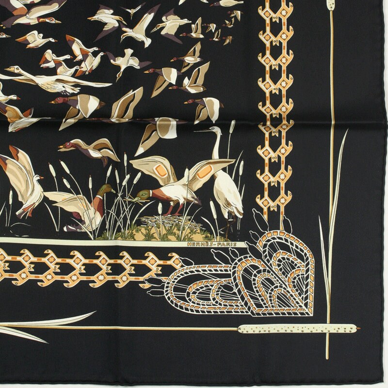 Hermes Scarf "Libres Comme l'Air" by Annie Faivre 90cm Silk | Carre Foulard