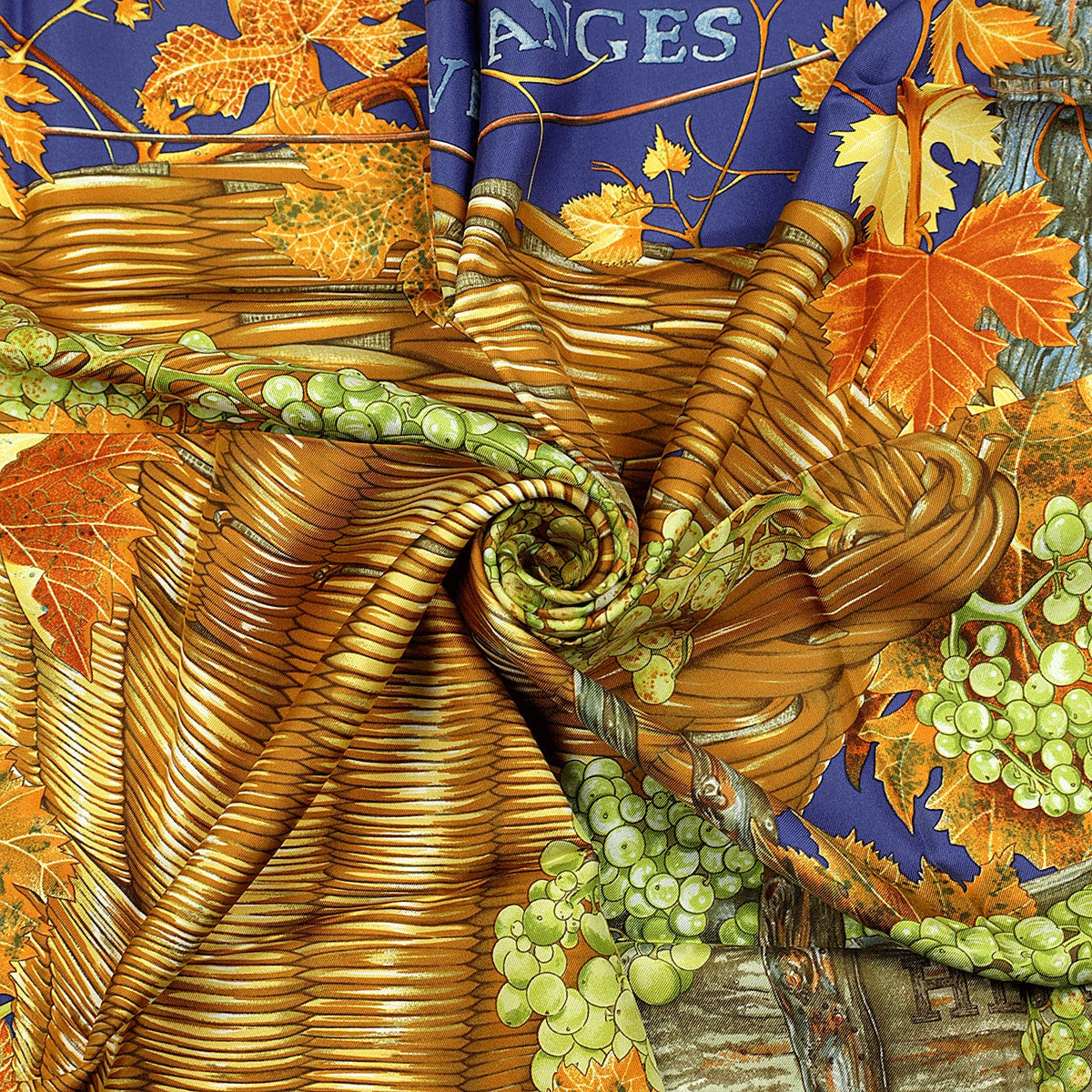 Hermes Scarf "Vendanges" by Valerie Dawlat Dumoulin 90cm Silk | Carre Foulard