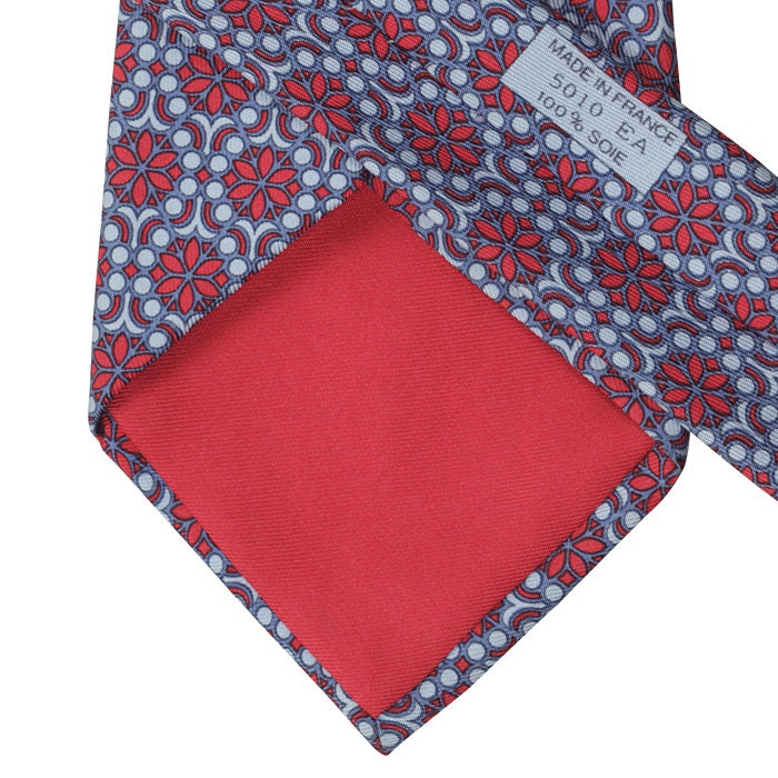 Hermes Men's Silk Tie Geometric Pattern 5010 | Necktie Cravate