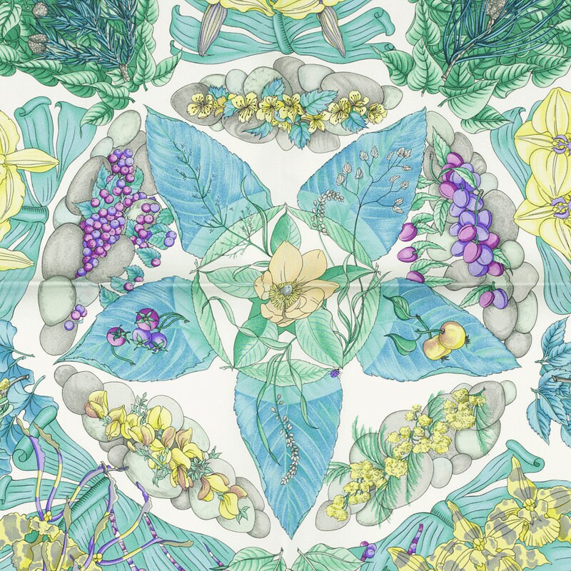 Hermes Scarf "Pythagore" by Zoe Pauwels 90cm Silk