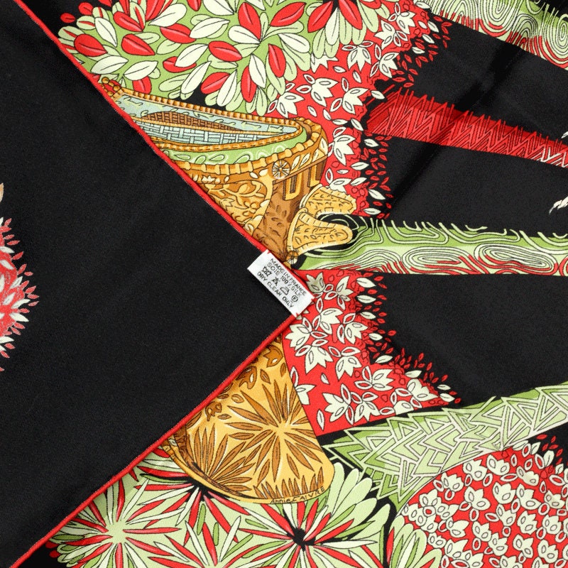 Hermes Scarf "Ombres et Lumieres" by Annie Faivre 90cm Silk