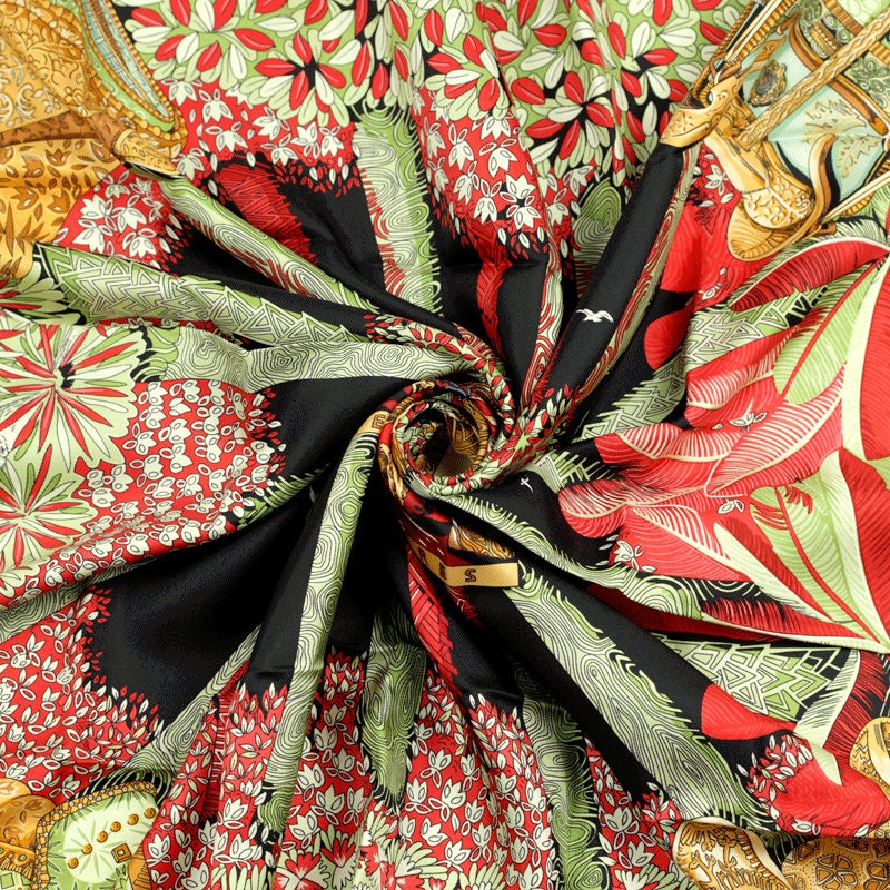 Hermes Scarf "Ombres et Lumieres" by Annie Faivre 90cm Silk