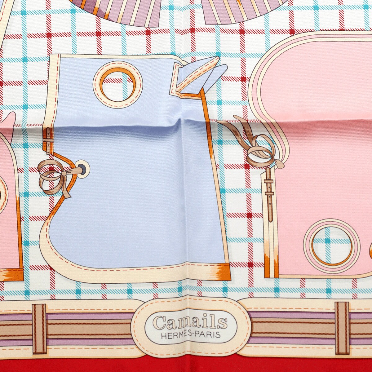 Hermes Scarf "Camails" by Francoise De La Perriere 90cm Silk