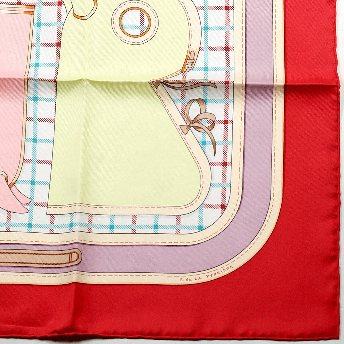 Hermes Scarf "Camails" by Francoise De La Perriere 90cm Silk
