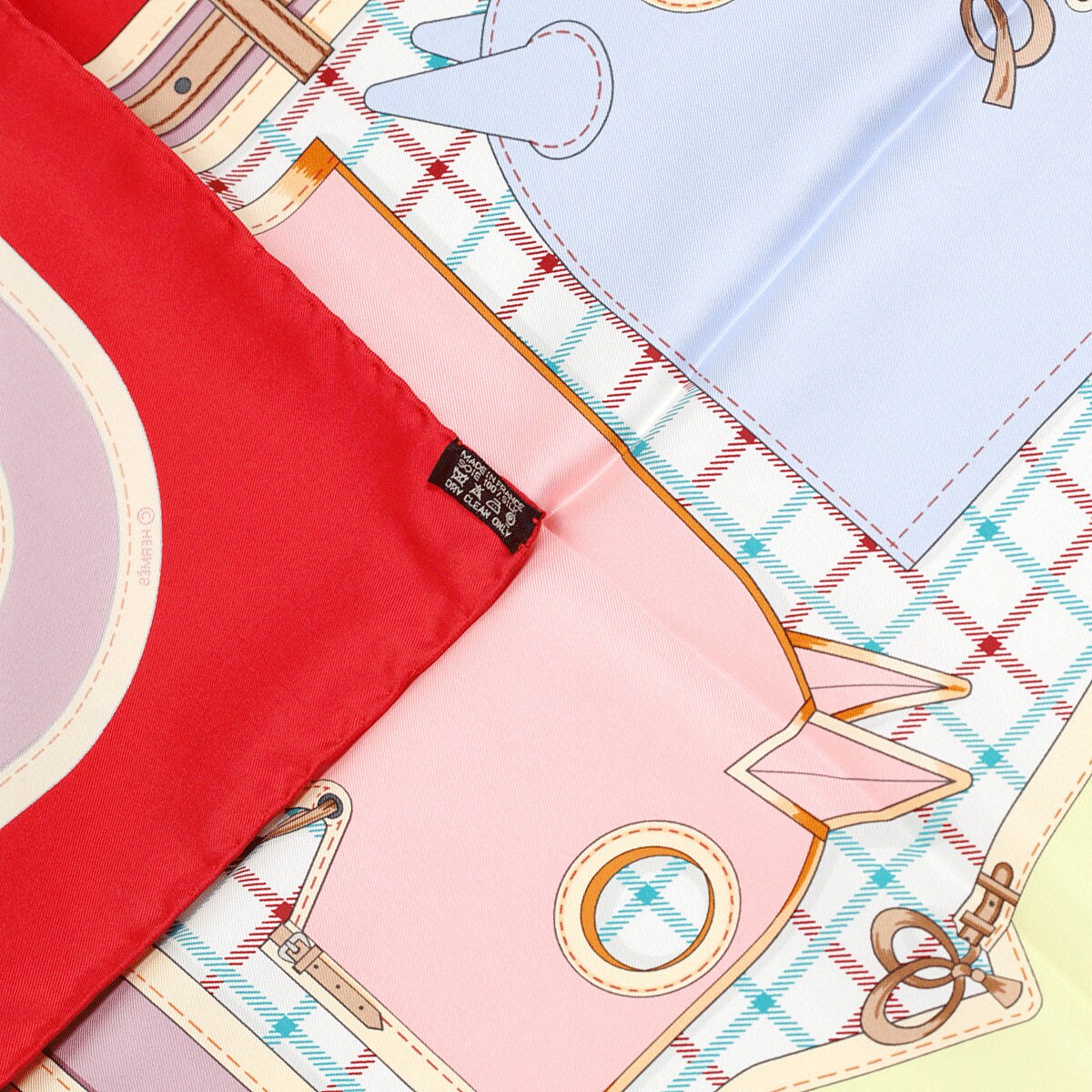 Hermes Scarf "Camails" by Francoise De La Perriere 90cm Silk
