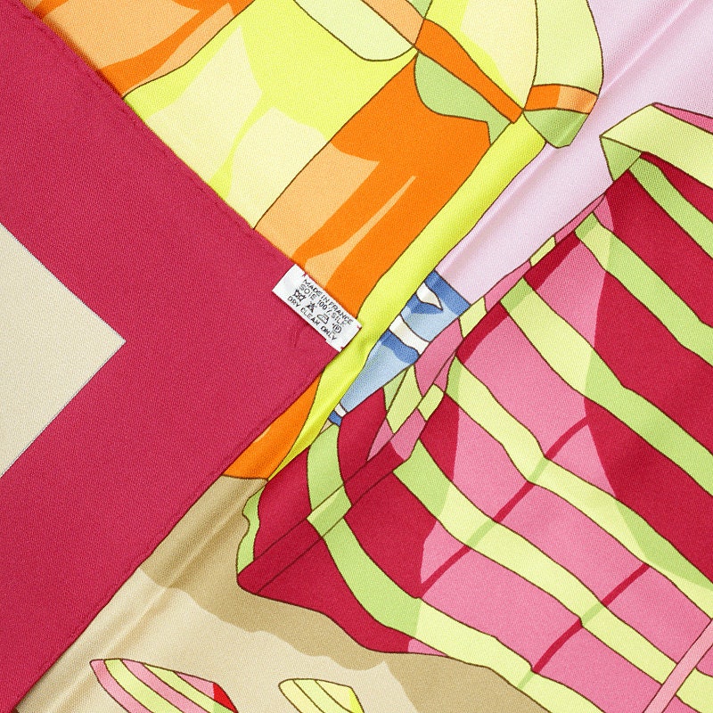 Hermes Scarf "Charmes des Plages Normandes II" by Loic Dubigeon 90cm Silk | Carre