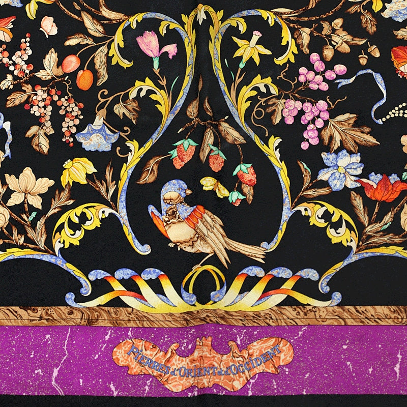 Hermes Scarf "Pierres d'Orient et d'Occident" by Zoe Pauwels 90cm Silk | Carre Foulard