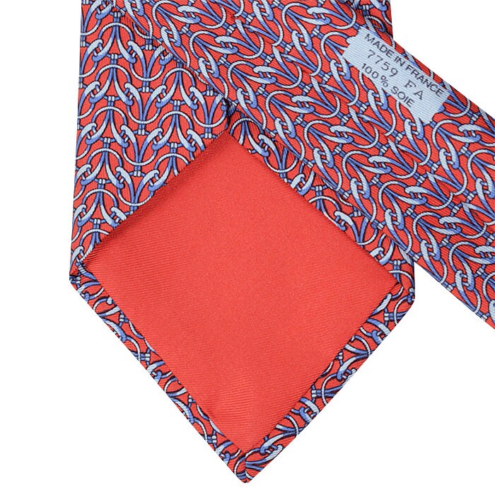 Hermes Men's Silk Tie Geometric Pattern 7759 | Necktie Cravate