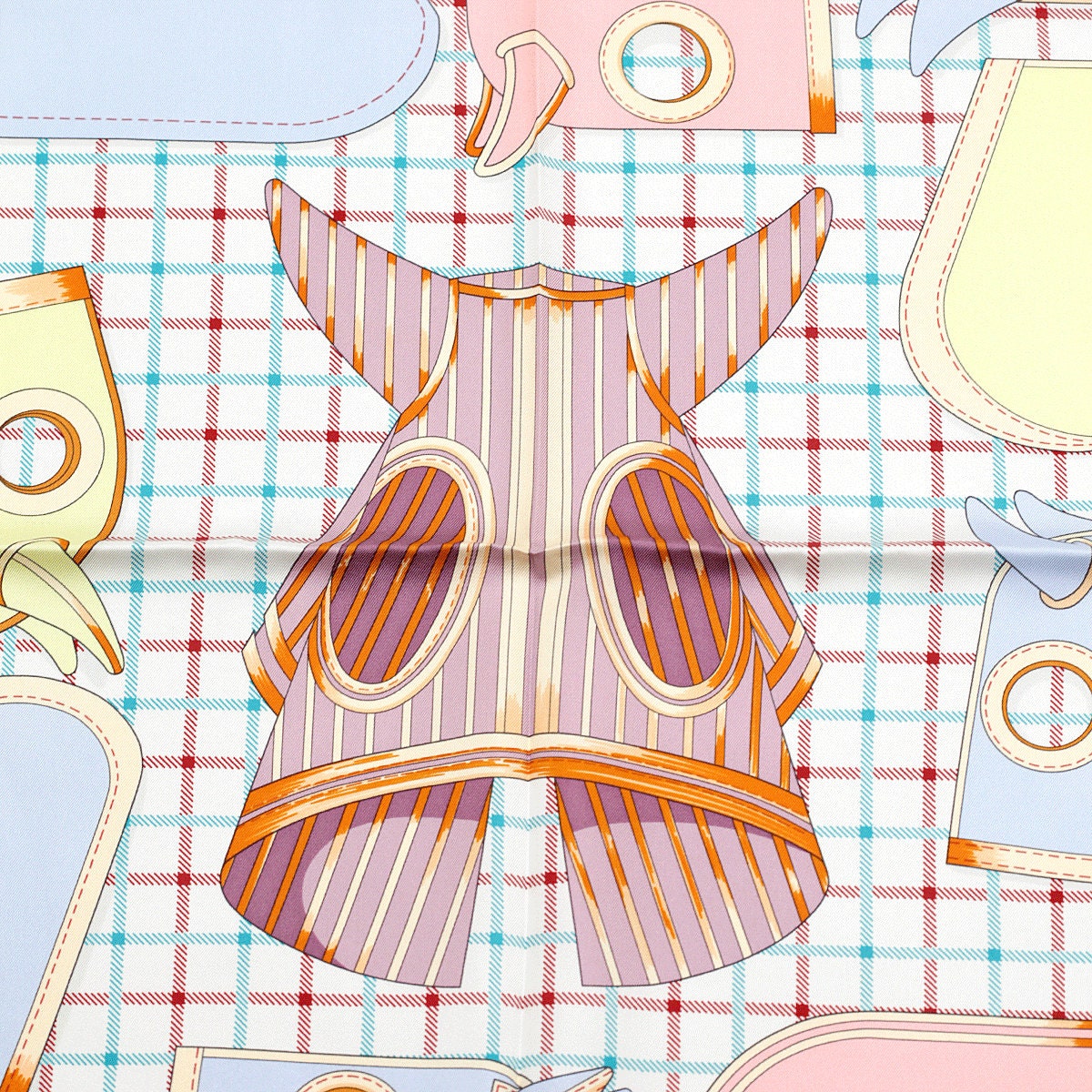 Hermes Scarf "Camails" by Francoise De La Perriere 90cm Silk