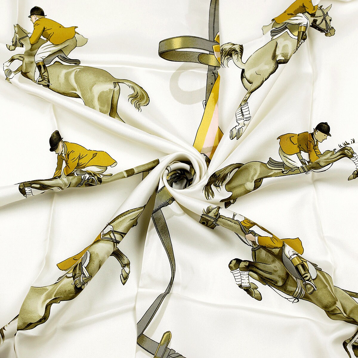 Hermes Scarf "Jumping" by Philippe Ledoux 90cm Silk | Carre Foulard