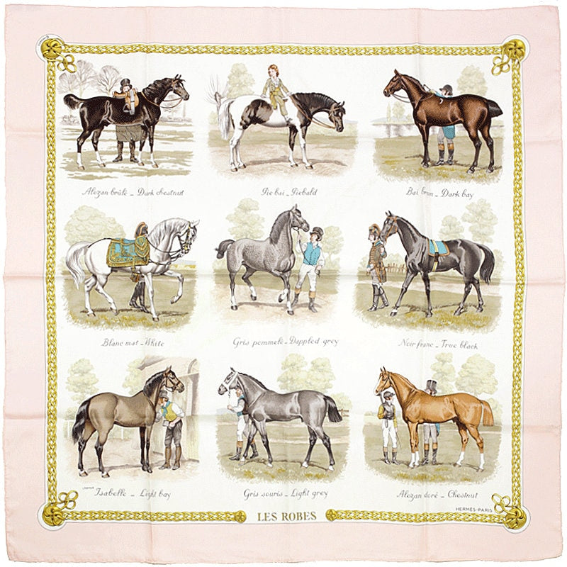Hermes Scarf "Les Robes" by Philippe Ledoux 90cm Silk | Carre Foulard