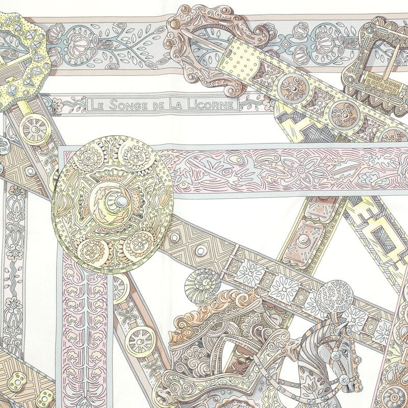 Hermes Scarf "Songe de la Licorne" by Annie Faivre 90cm Silk | Carre Foulard