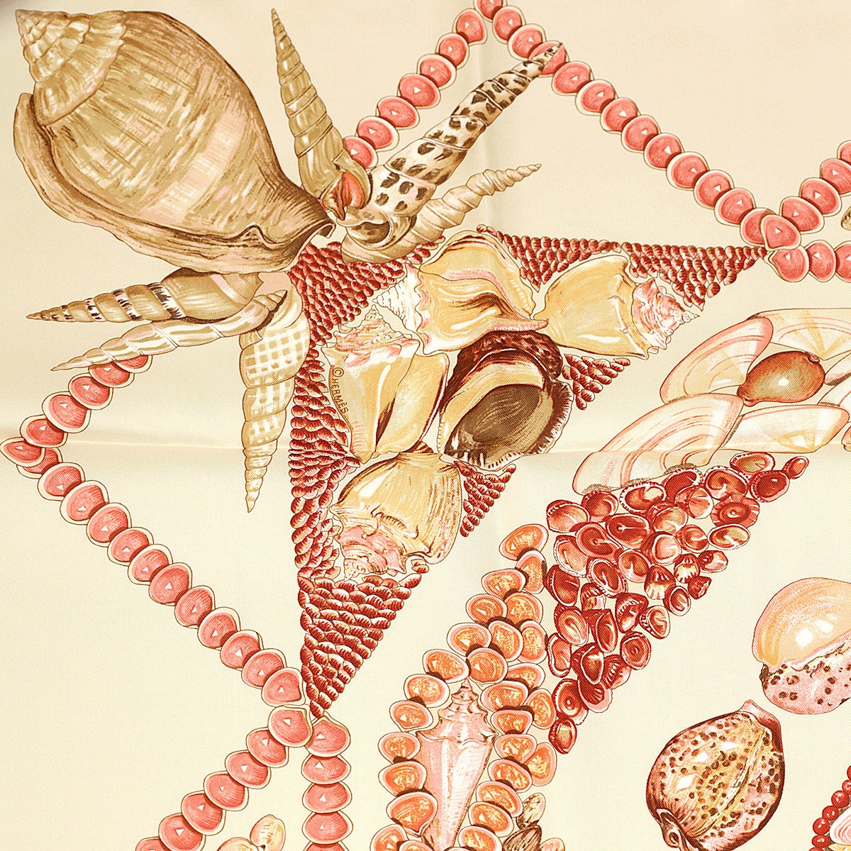 Hermes Scarf "Rocaille" by Valerie Dawlat Dumoulin 90cm Silk | Carre Foulard