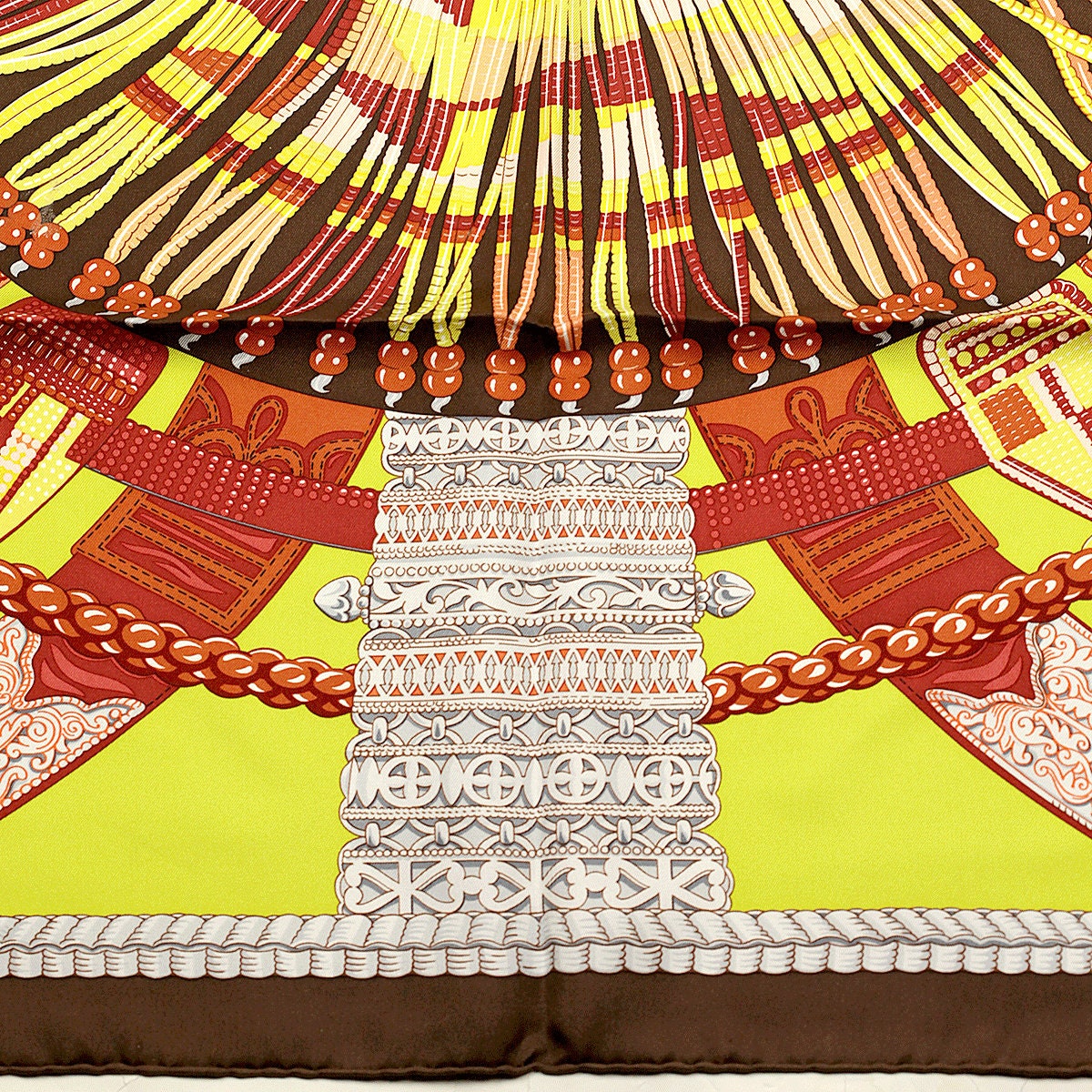 Hermes Scarf "Ceintures et Liens" by Laurence Bourthoumieux 90cm Silk | Carre Foulard