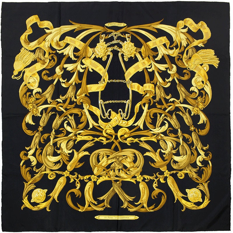 Hermes Scarf "Mors a la Conetable" by Henri d'Origny 90cm Silk | Carre Foulard
