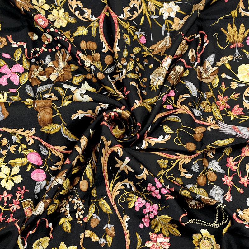 Hermes Scarf "Pierres d'Orient et d'Occident" by Zoe Pauwels 90cm Silk