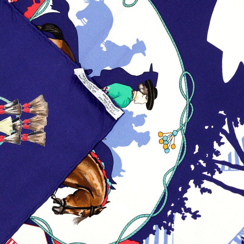 Hermes Scarf "Feria de Sevilla" by Hubert de Watrigant 90cm Silk