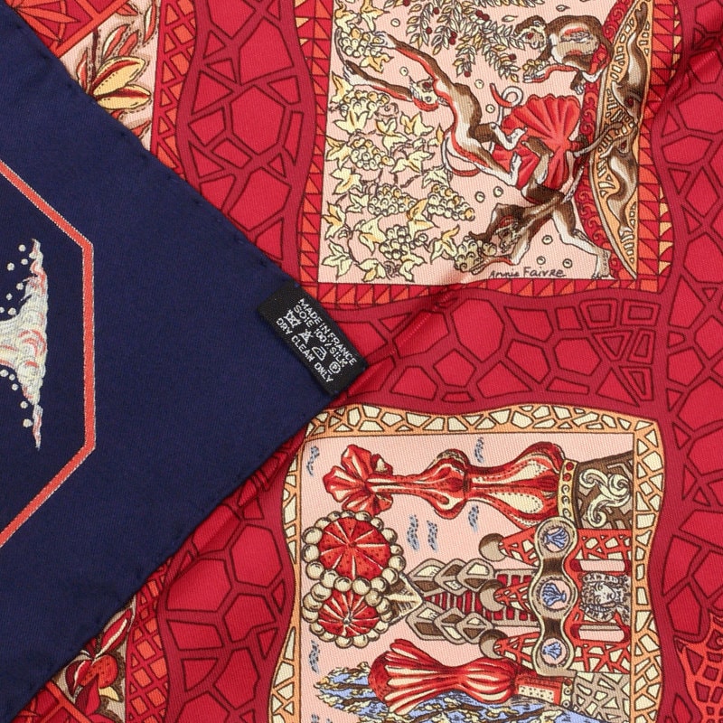 Hermes Scarf "Mare Nostrum" by Annie Faivre 90cm Silk