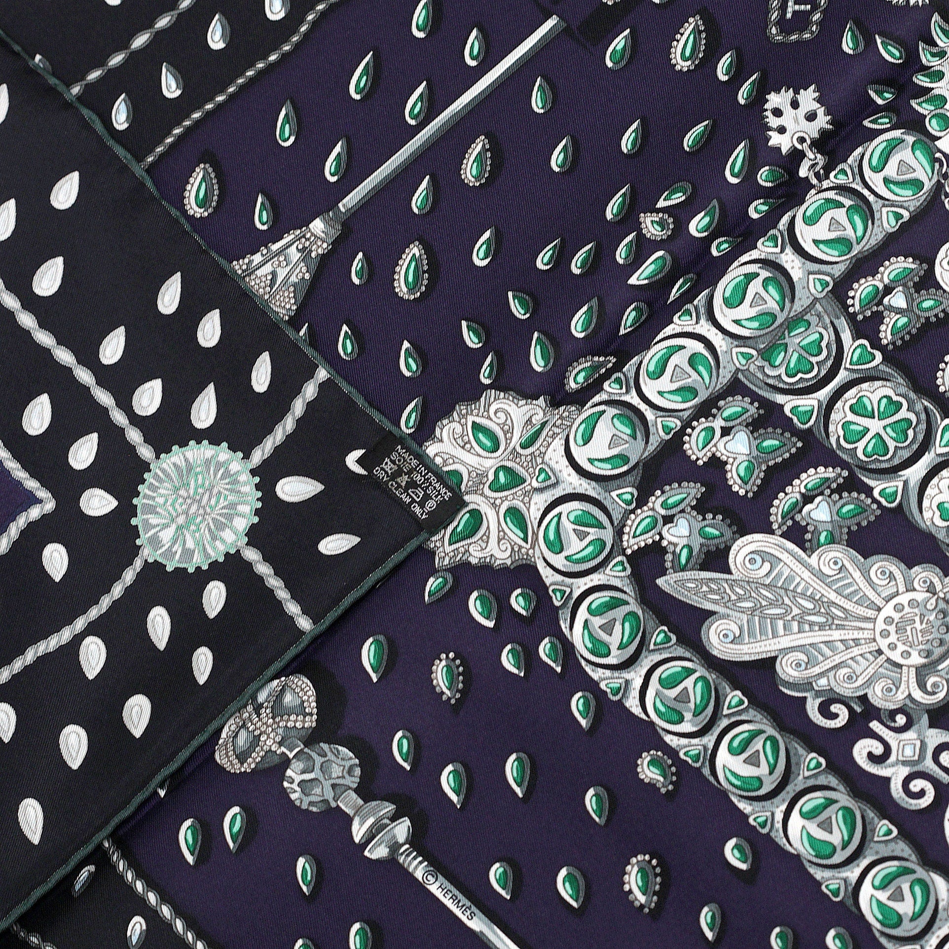 Hermes Scarf "Tresors Retrouves" by Annie Faivre 90cm Silk | Carre Foulard