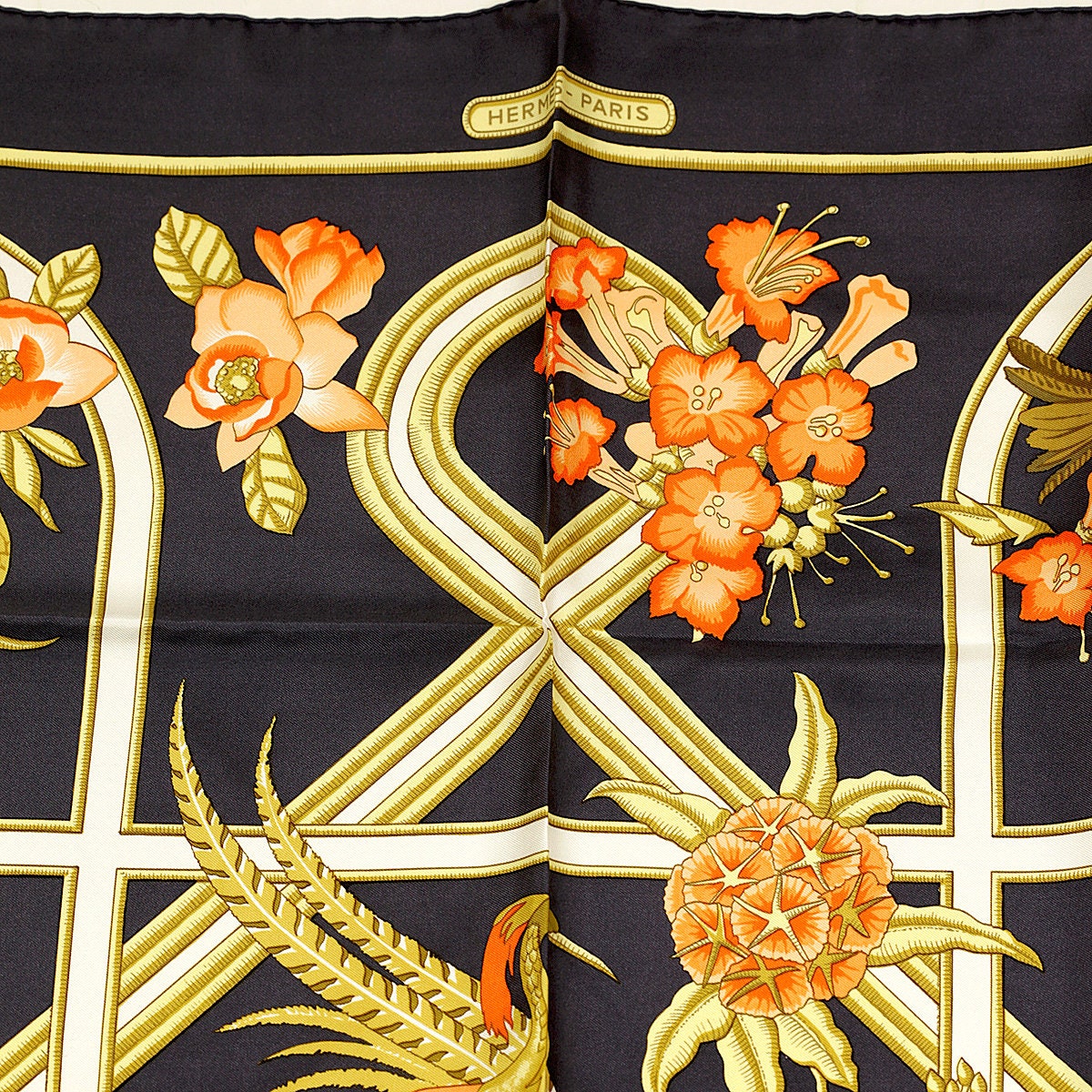 Hermes Scarf "Caraibes" by Christiane Vauzelles 90cm Silk | Foulard Carre