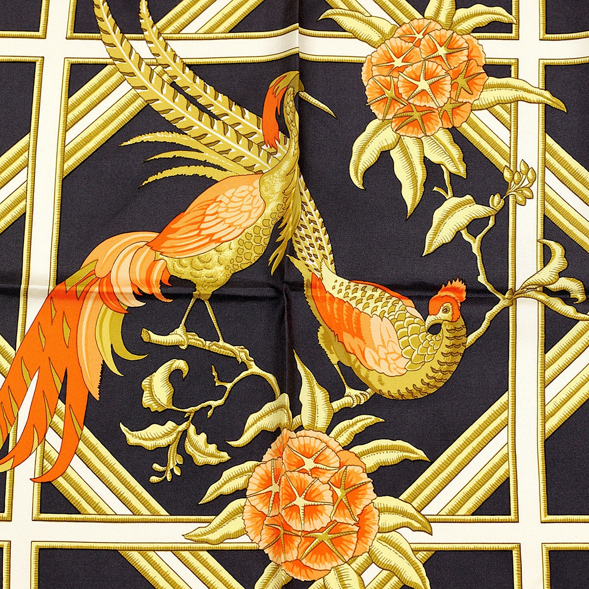 Hermes Scarf "Caraibes" by Christiane Vauzelles 90cm Silk | Foulard Carre