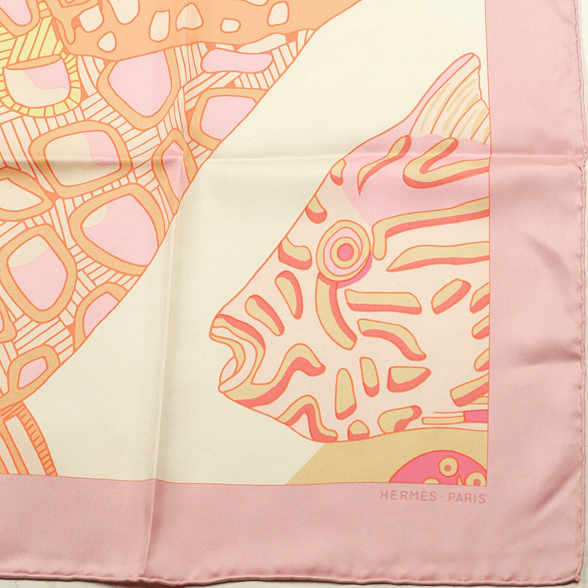 Hermes Scarf "Grands Fonds II" by Annie Faivre 90cm Silk | Carre Foulard