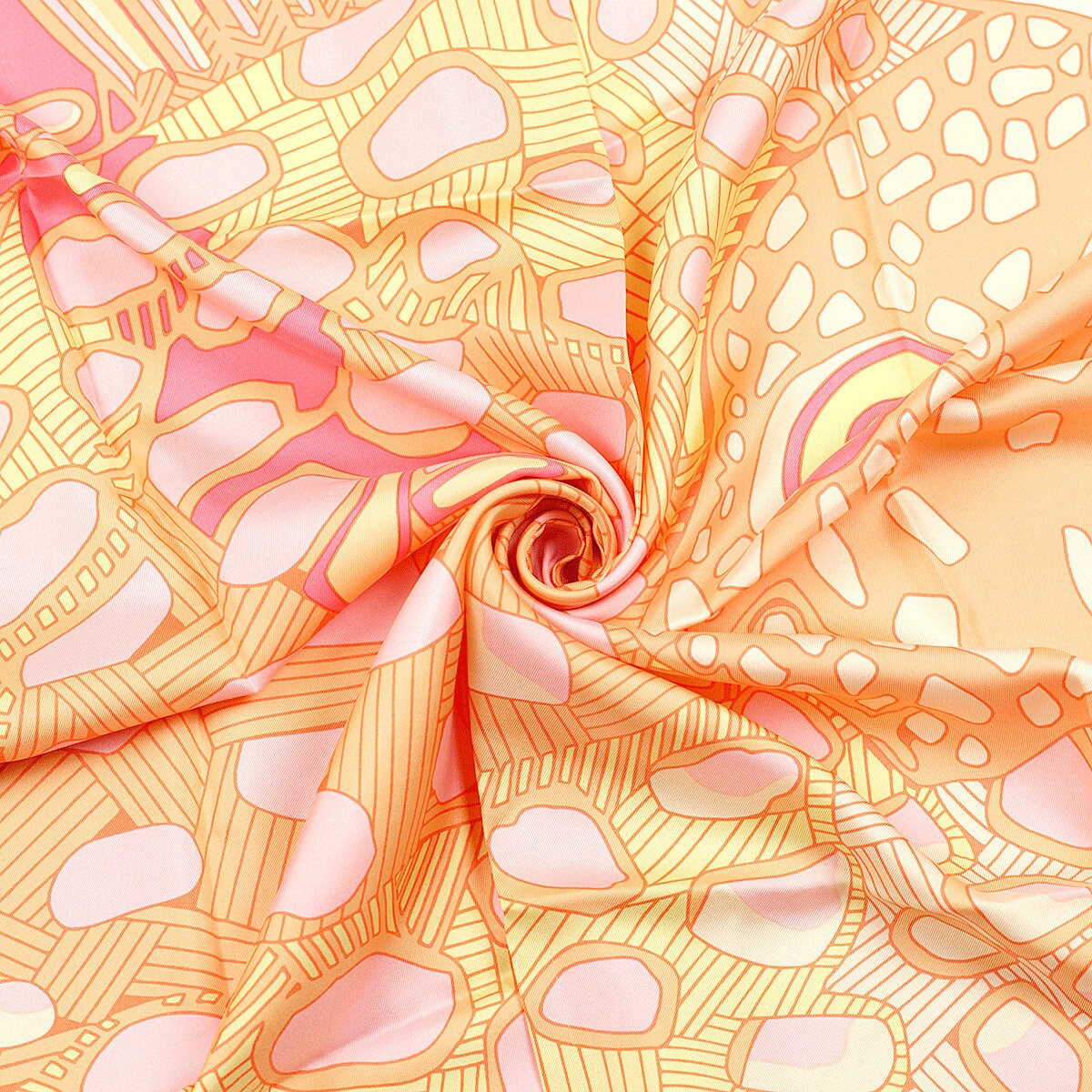 Hermes Scarf "Grands Fonds II" by Annie Faivre 90cm Silk | Carre Foulard