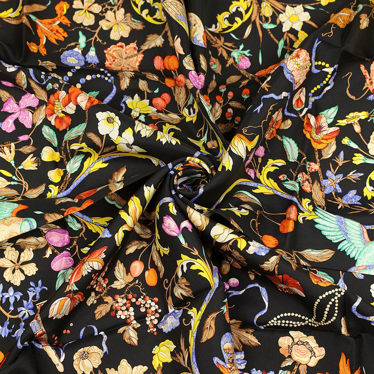 Hermes Scarf "Pierres d'Orient et d'Occident" by Zoe Pauwels 90cm Silk