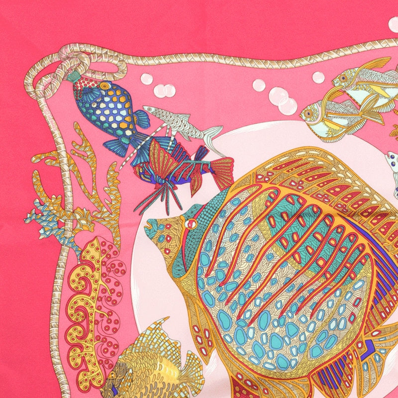 Hermes Scarf "Grands Fonds" by Annie Faivre 90cm Silk