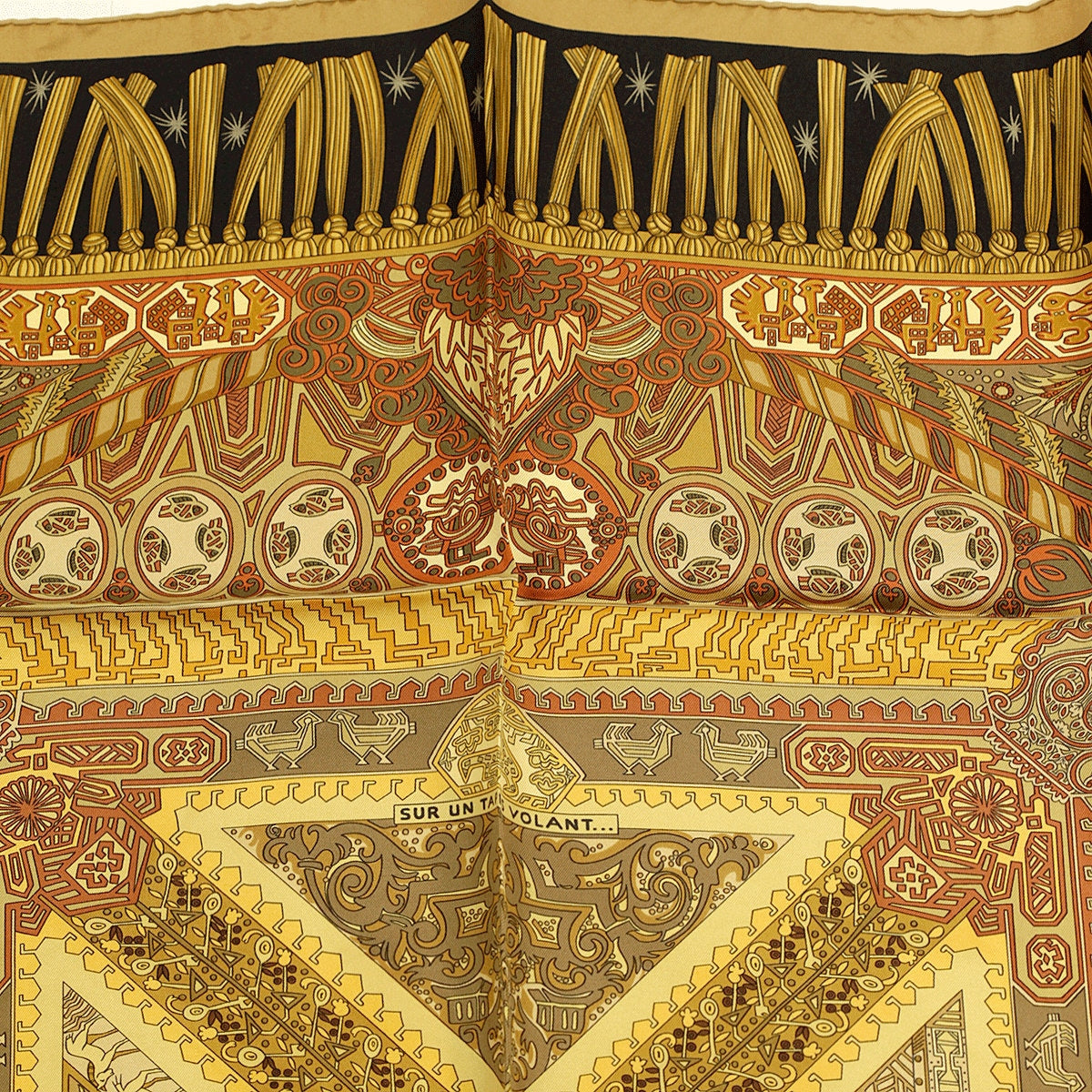 Hermes Scarf "Sur Un Tapis Volant" by Annie Faivre 90cm Silk | Carre Foulard