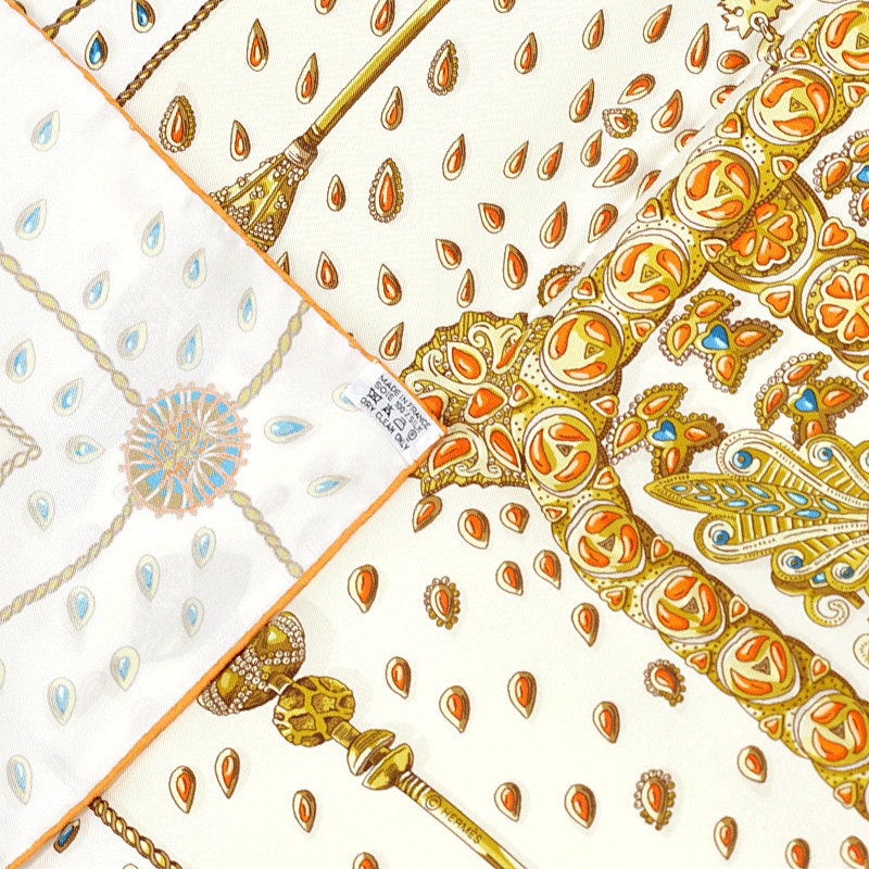 Hermes Scarf "Tresors Retrouves" by Annie Faivre 90cm Silk | Carre Foulard