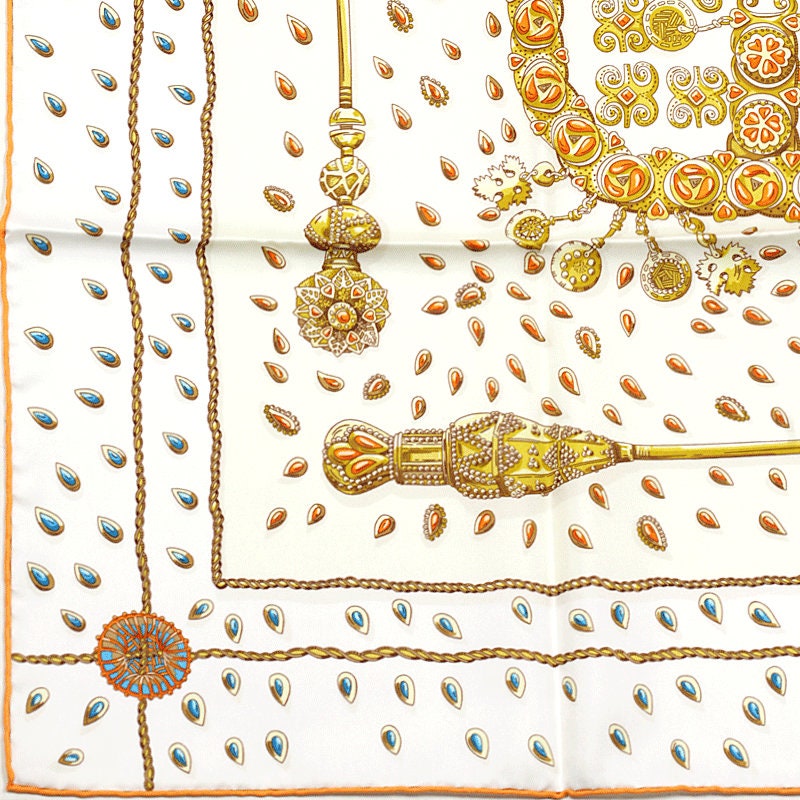 Hermes Scarf "Tresors Retrouves" by Annie Faivre 90cm Silk | Carre Foulard