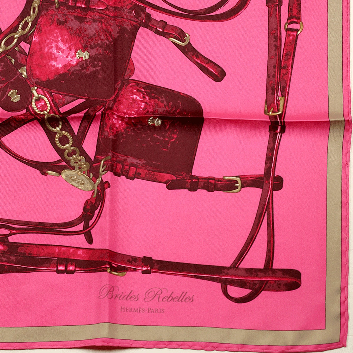 Hermes Scarf "Brides Rebelles" by Benoit Pierre Emery 90cm Silk | Carre Foulard