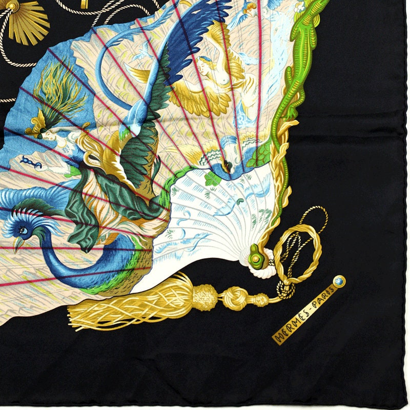 Hermes Scarf "Brise de Charme" by Julia Abadie 90cm Silk