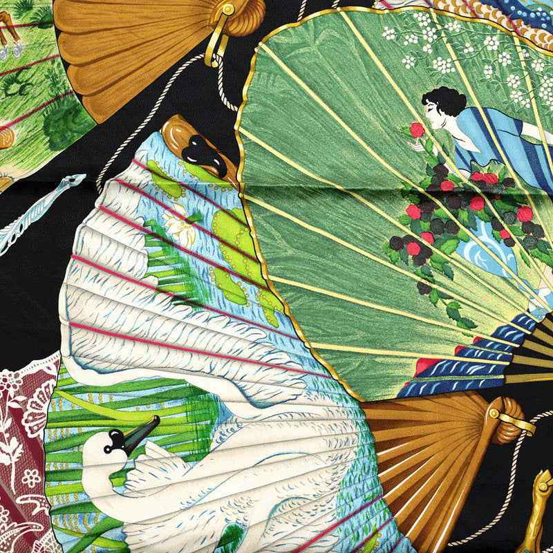 Hermes Scarf "Brise de Charme" by Julia Abadie 90cm Silk