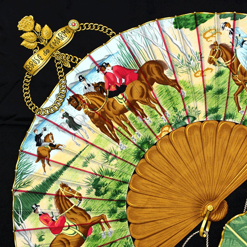 Hermes Scarf "Brise de Charme" by Julia Abadie 90cm Silk