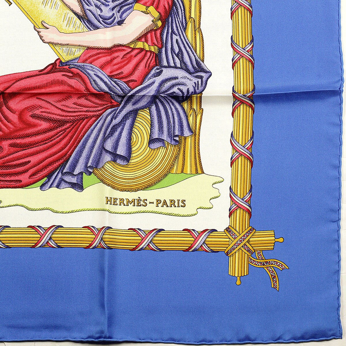 Hermes Scarf "1789 Liberte Egalite Fraternite" by Joachim Metz Vintage 90cm Silk | Carre Foulard