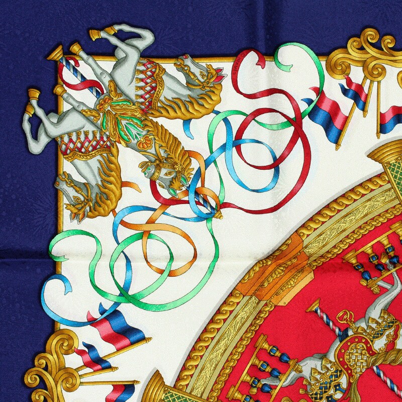 Hermes Scarf "Luna Park" by Joachim Metz 90cm Silk Jacquard