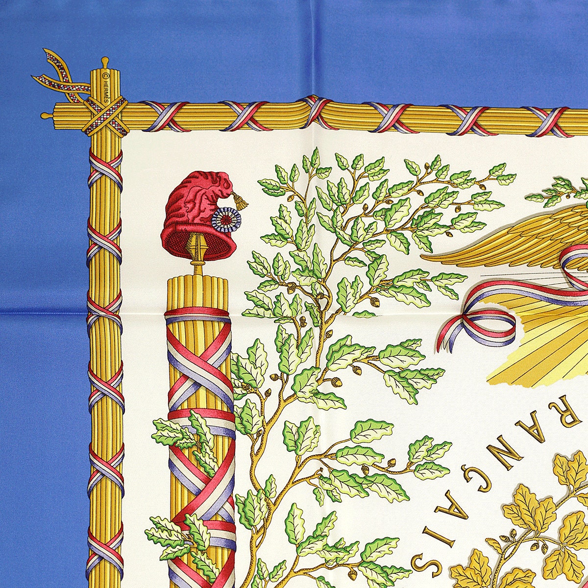 Hermes Scarf "1789 Liberte Egalite Fraternite" by Joachim Metz Vintage 90cm Silk | Carre Foulard