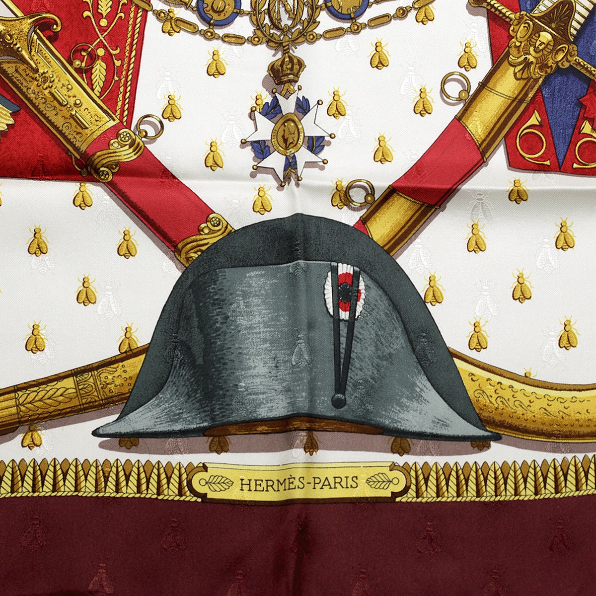 Hermes Scarf "Napoleon" by Philippe Ledoux 90cm Silk Jacquard | Carre Foulard