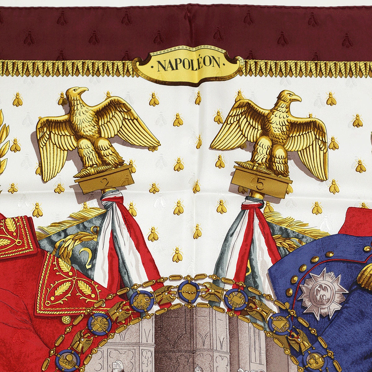Hermes Scarf "Napoleon" by Philippe Ledoux 90cm Silk Jacquard | Carre Foulard